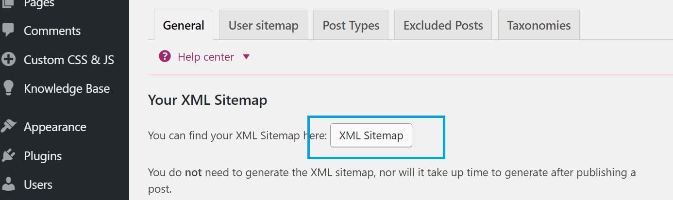 confirm sitemap file