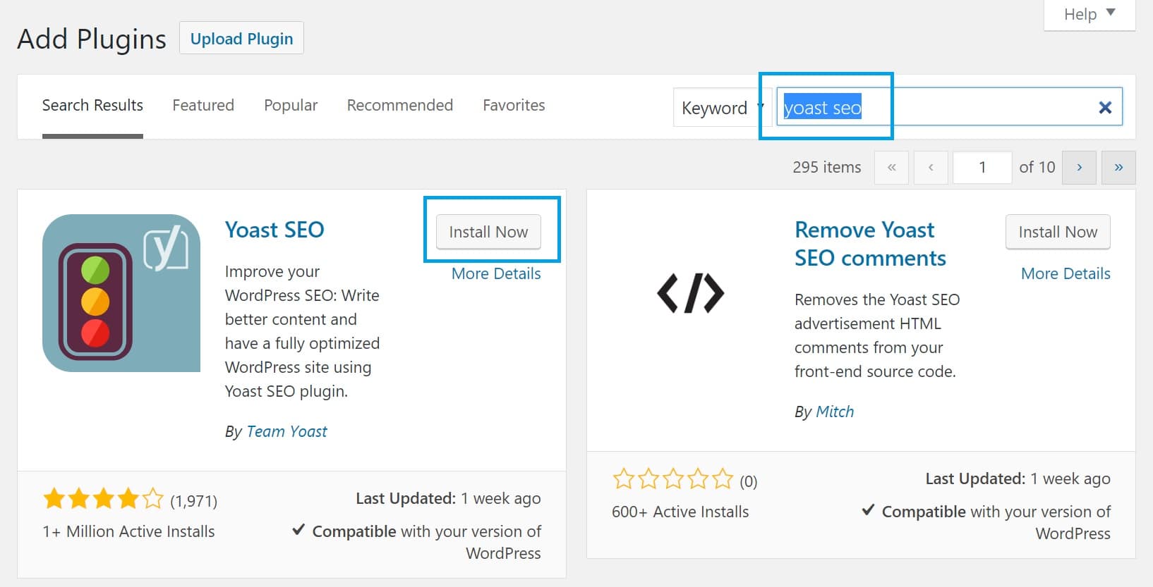 install wordpress seo by yoast