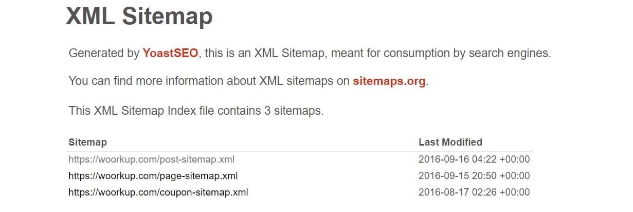 xml wordpress sitemap