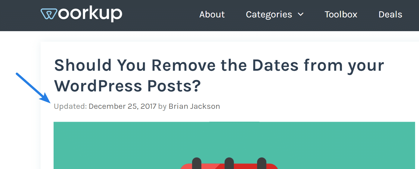 Last updated date in WordPress