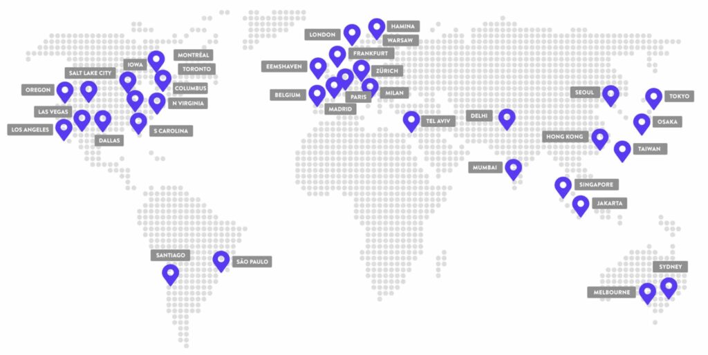 Google Cloud data center locations