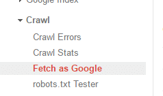 how to get website on google fetch