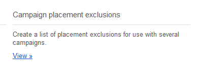 Campaign Exclusions