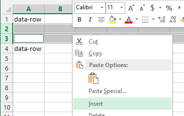 how to add multiple rows in excel 2016