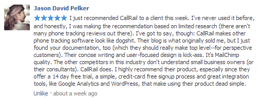 callrail recommendation