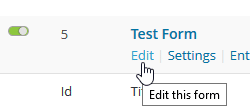 Edit Gravity Forms Form