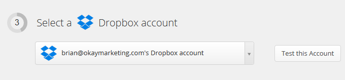 authenticate dropbox