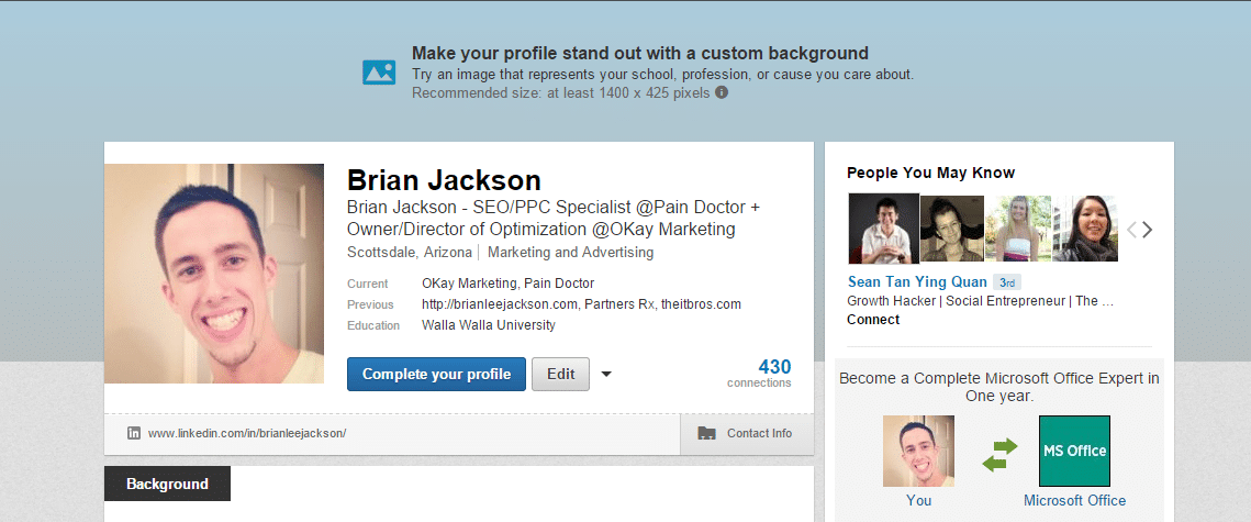 Fix the Blurry Linkedin Background on Profiles