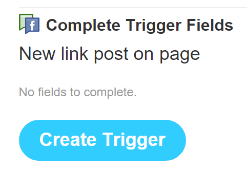 facebook create trigger