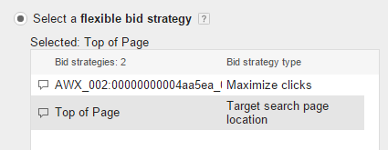 flexible bid strategies