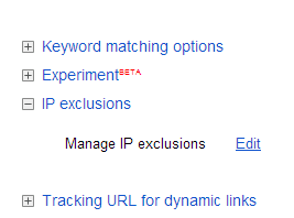 google adwords manage ip exclusions