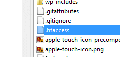 htaccess file