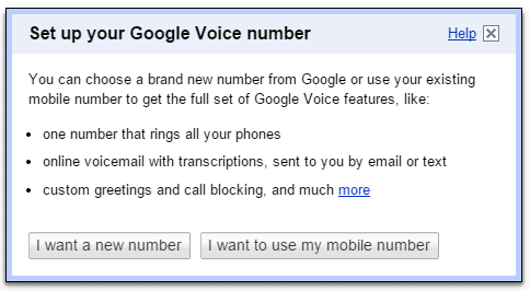 new google voice number