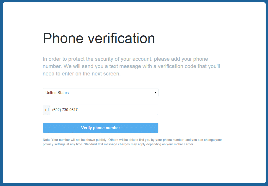 phone verification