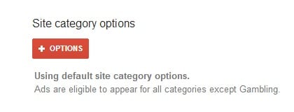 Site Category Options