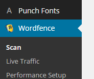 wordfence scan