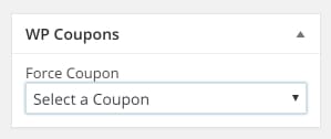 select coupon per post