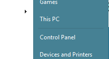 control panel