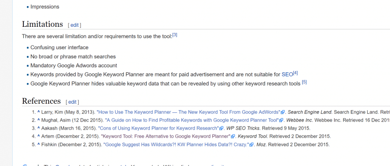 How to add Wikipedia references for a website (few simple
