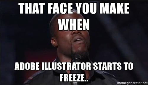 Adobe Illustrator freezing