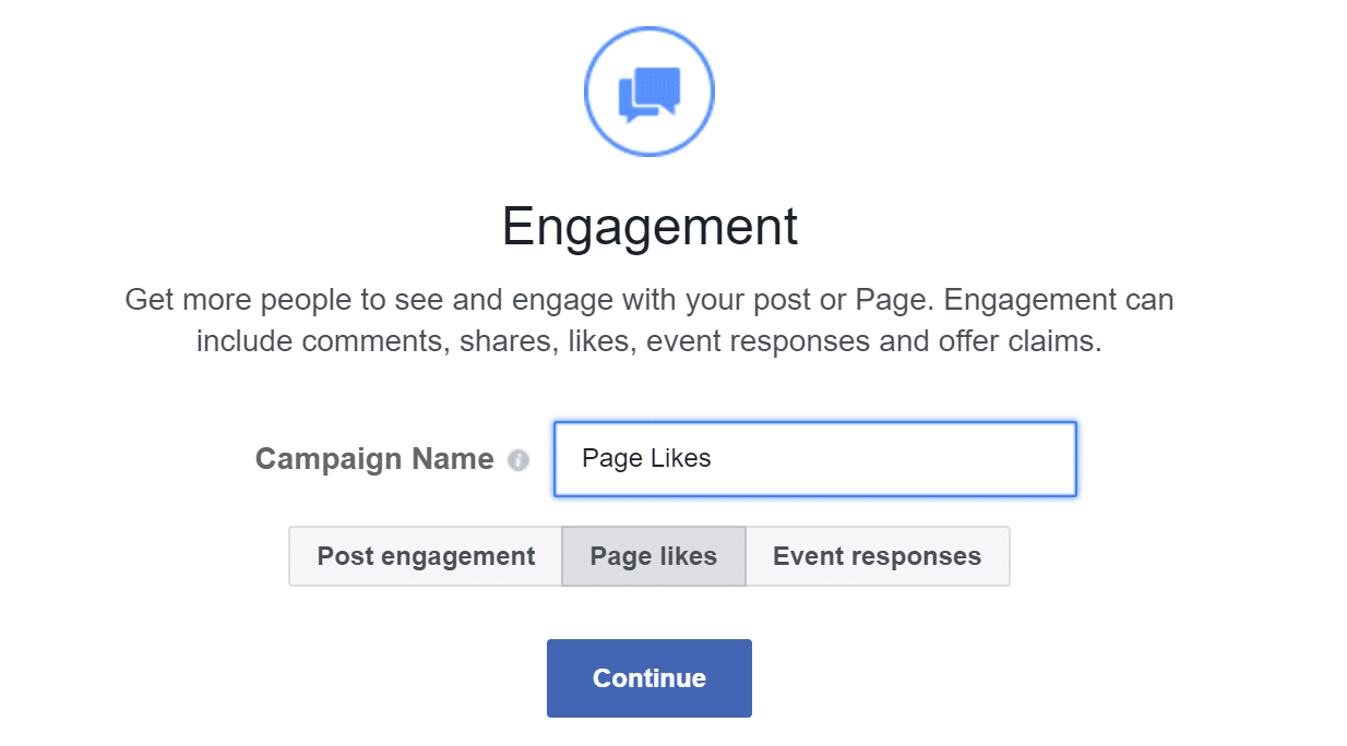 facebook page likes engagement