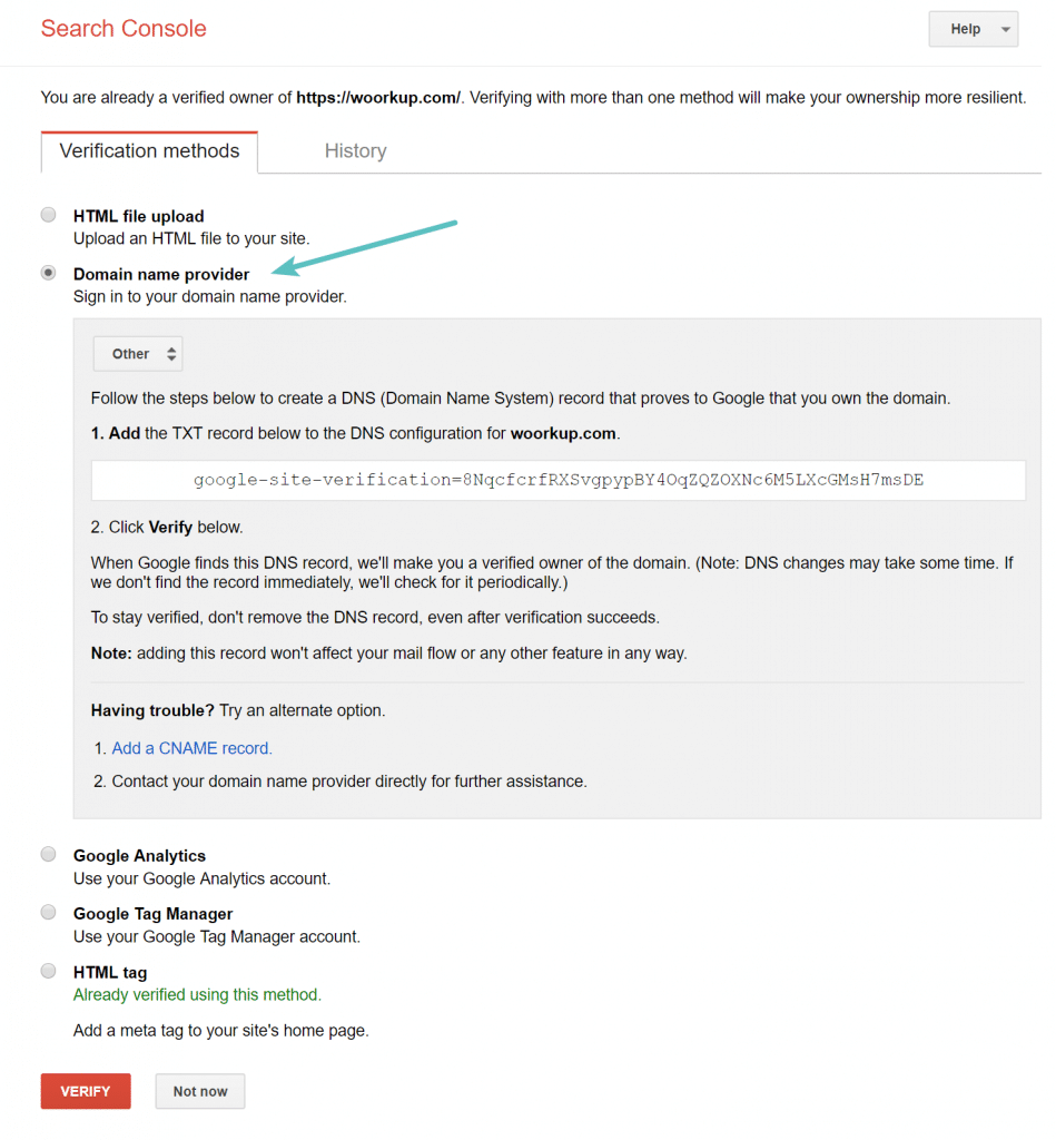 Why you should use dns for wordpress site verification