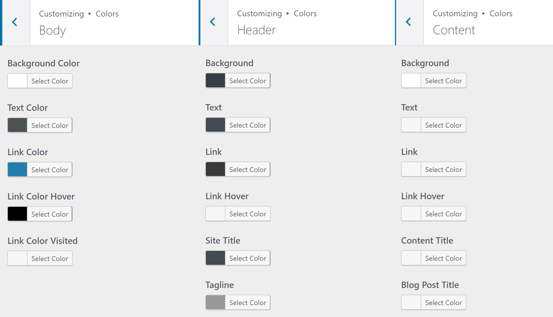 GeneratePress colors