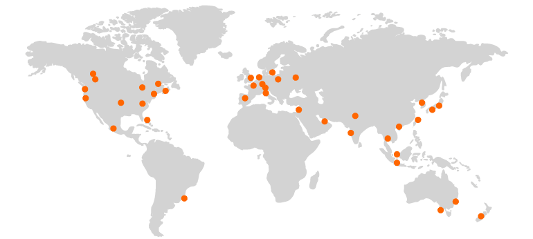 Incapsula CDN global network map