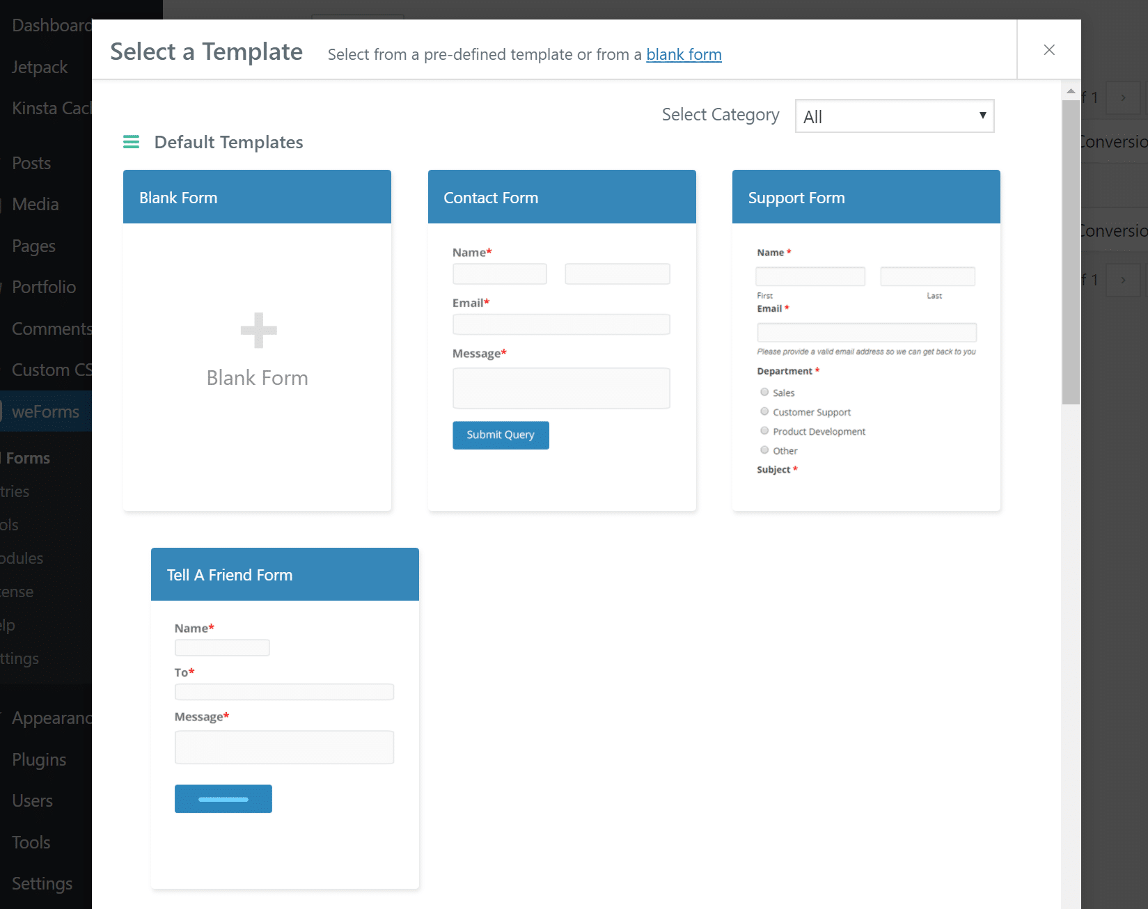 Form templates