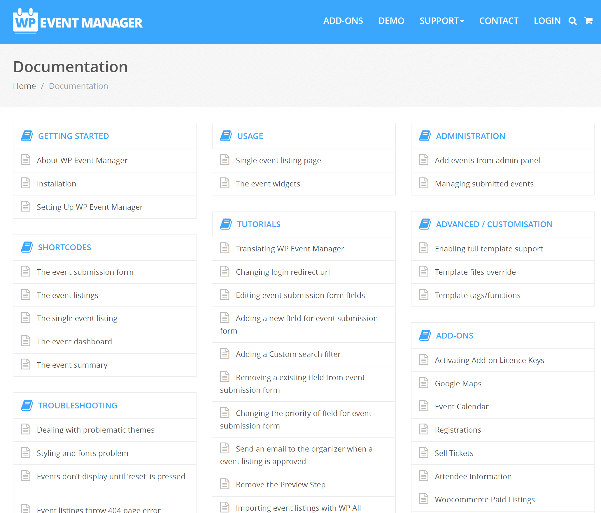 WP Event Manager documentation