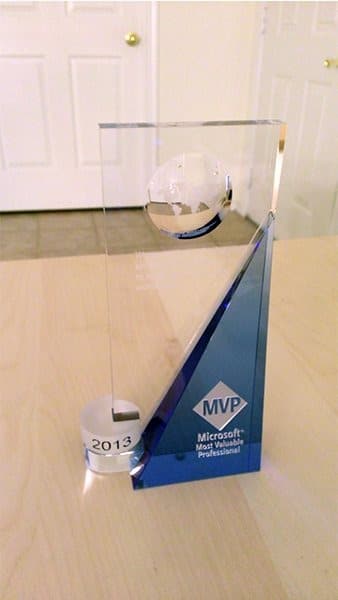 Microsoft MVP award