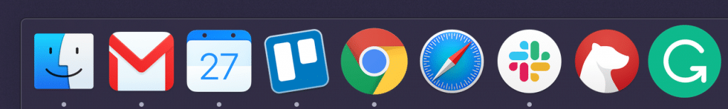 Mac icons next to the horrible default Trello icon