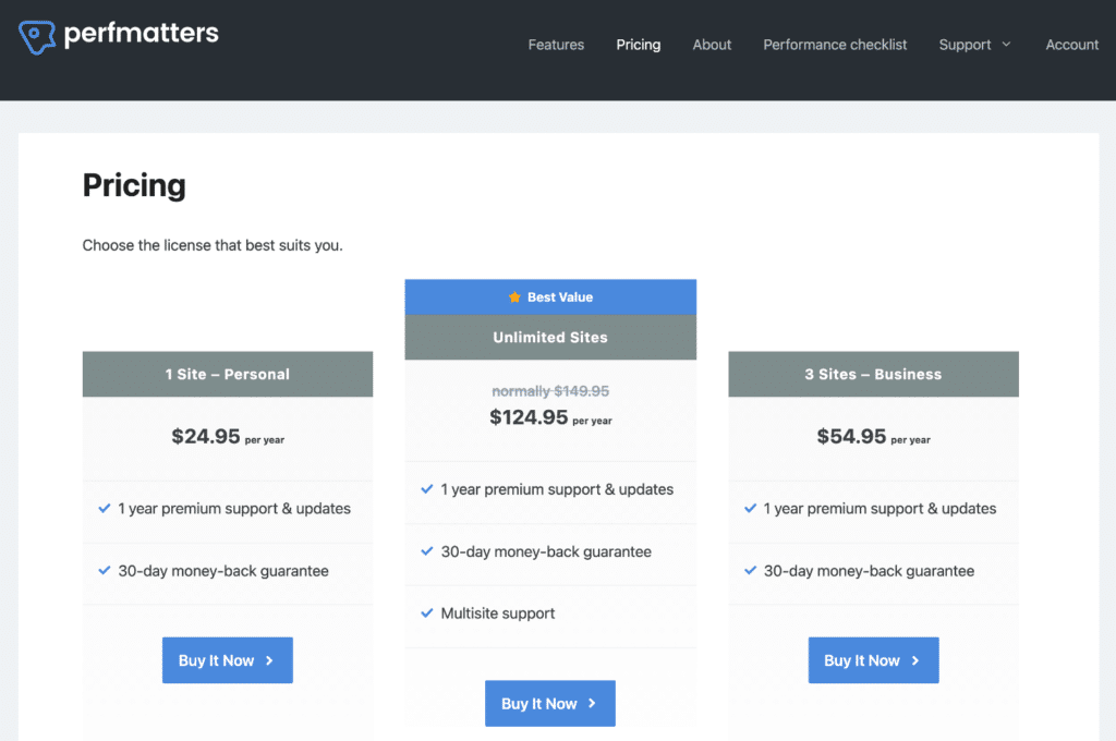 Pricing table with GenerateBlocks