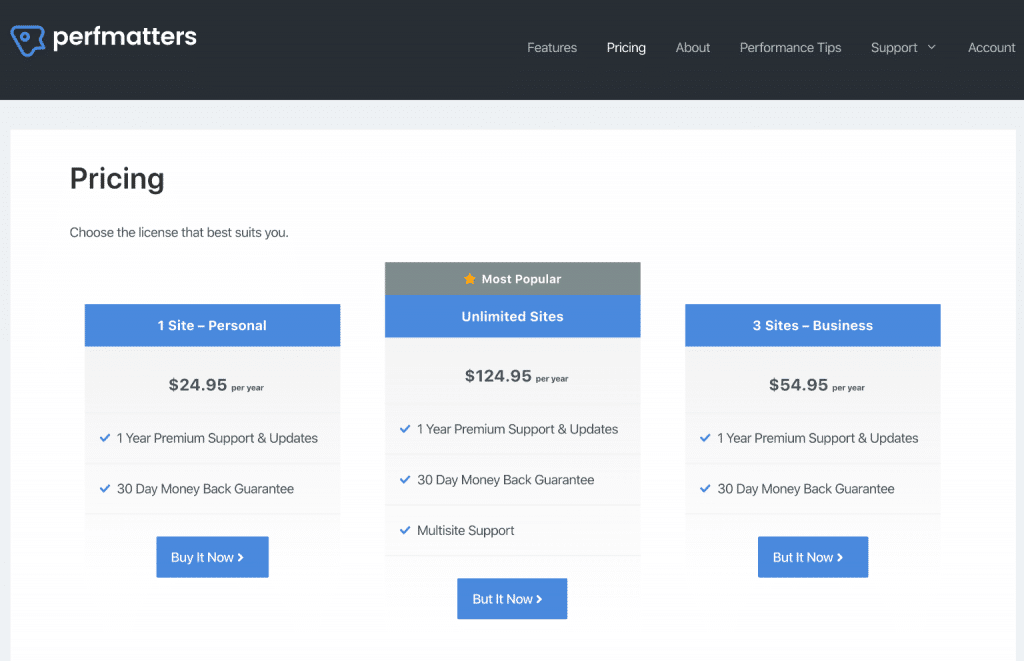 Pricing table with GenerateBlocks