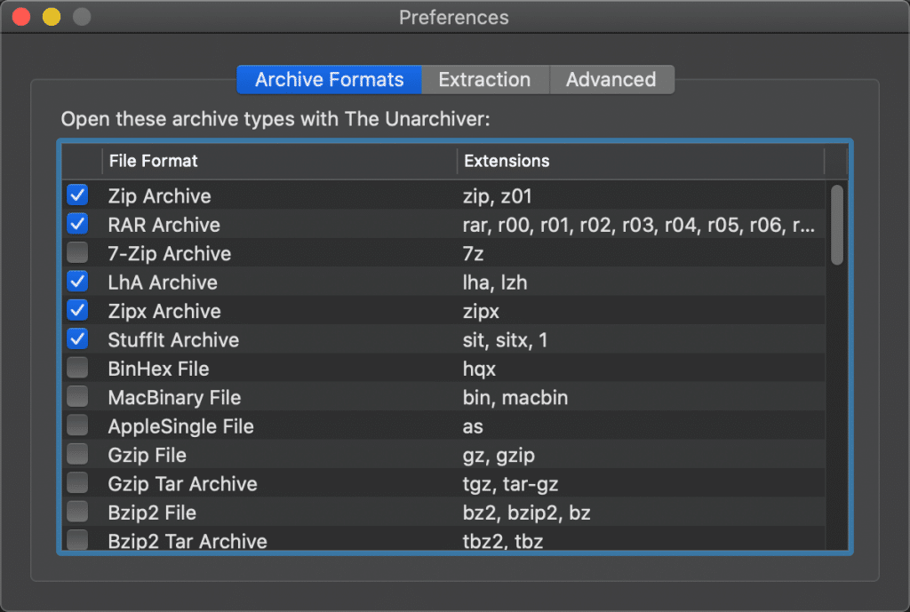 apple app called the unarchiver