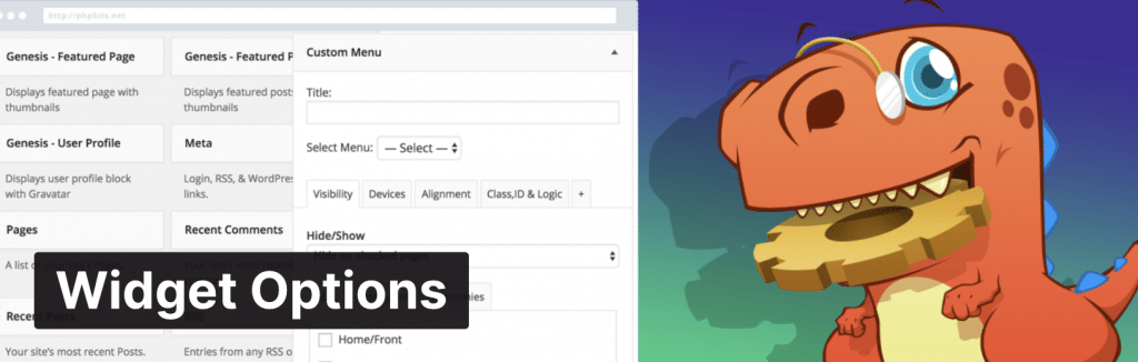 Widget Options WordPress plugin