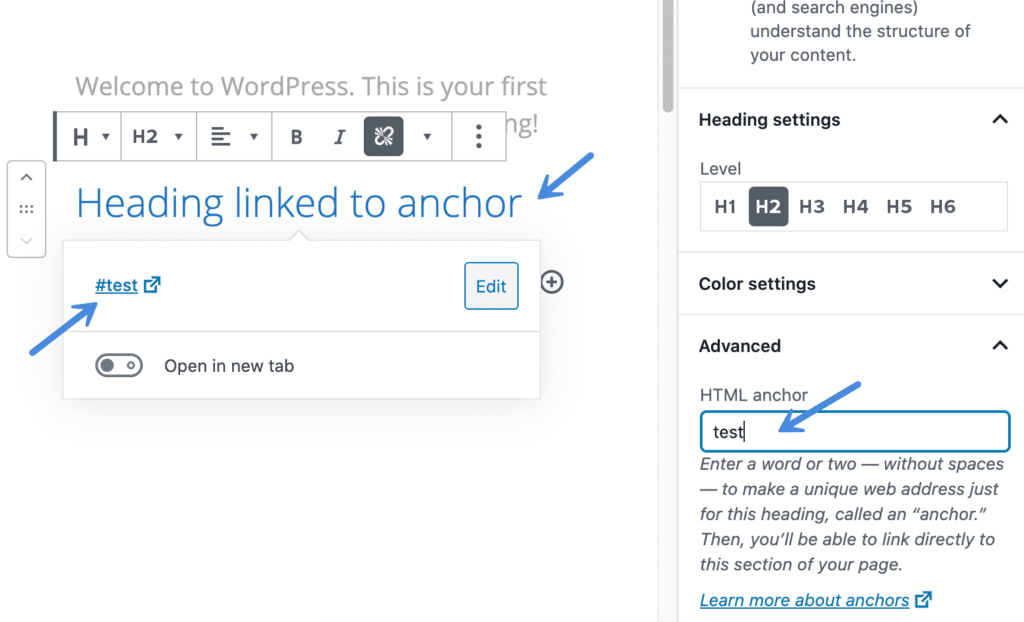 Adding HTML anchor IDs