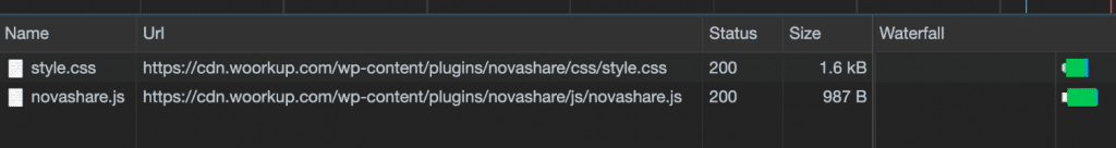 Novashare file sizes