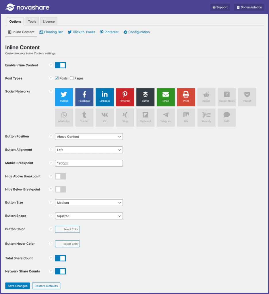 Novashare UI