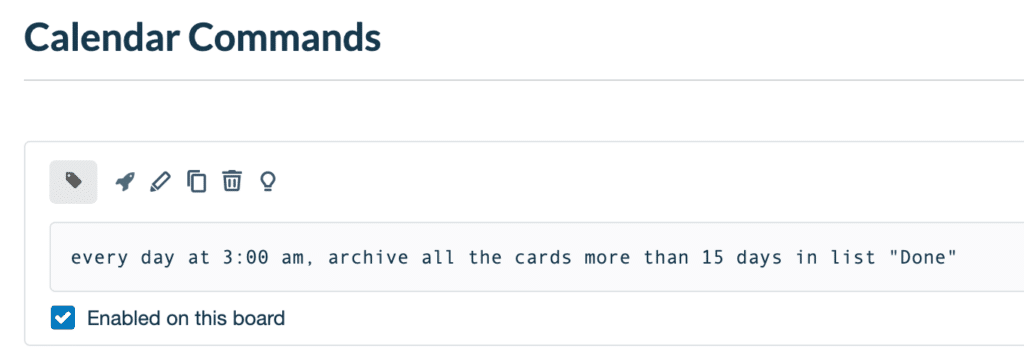 Automatically archive Trello cards