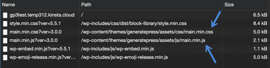 Base GeneratePress theme files