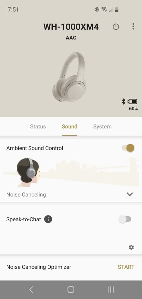 sony xm3 ambient sound control off