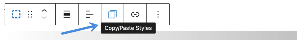 Copy and paste block styles