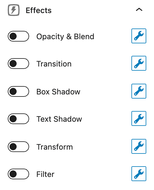 GenerateBlocks Effects