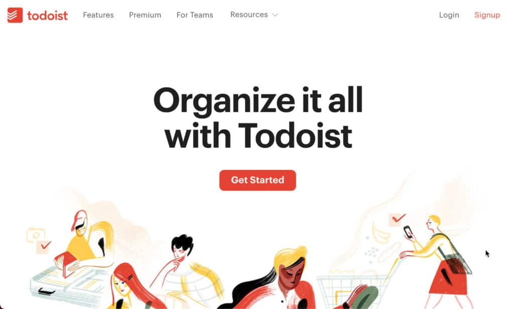 Todoist project management software