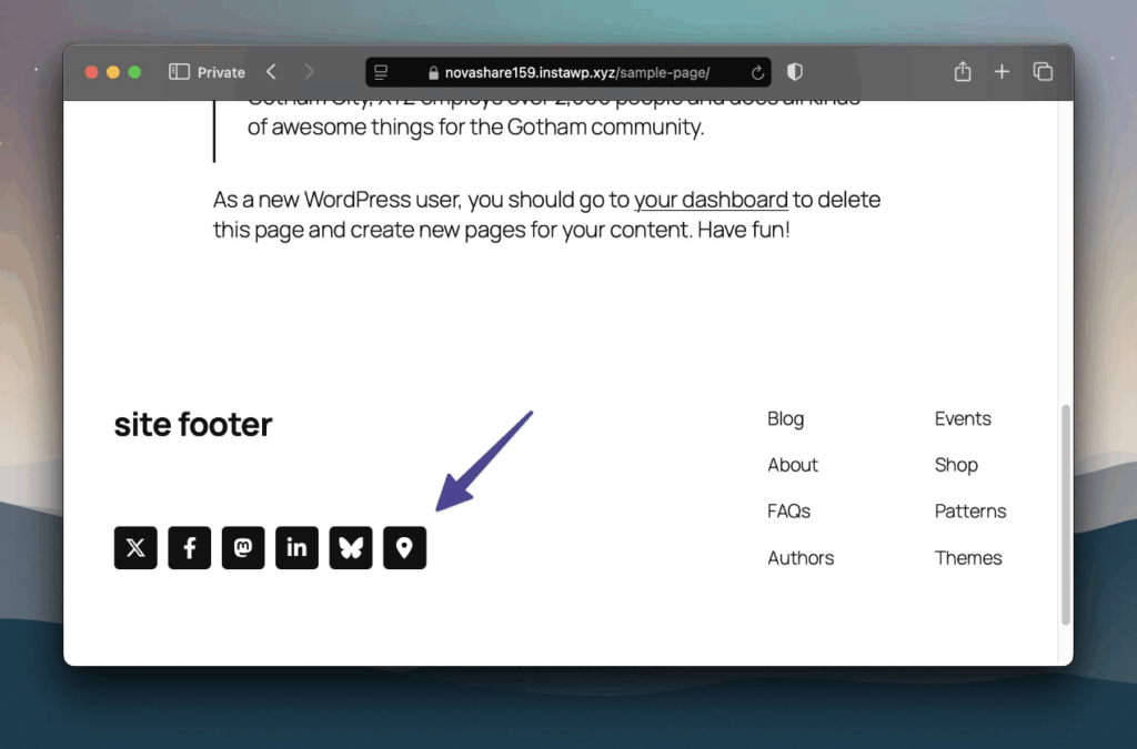 Location follow button