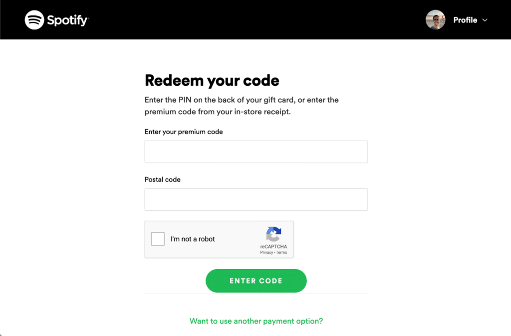 Spotify 1 month gift card - Digital code