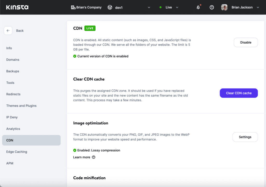 Kinsta's Cloudflare Enterprise CDN